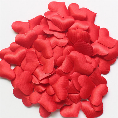 100 vnt/rinkinys Kempinė rožinė Širdies formos konfeti Vestuvių mėtymo žiedlapiai Romantiški vestuvių papuošalai