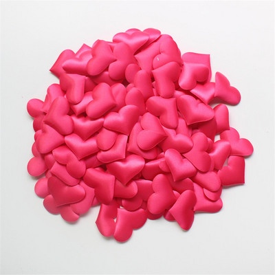 100 vnt/rinkinys Kempinė rožinė Širdies formos konfeti Vestuvių mėtymo žiedlapiai Romantiški vestuvių papuošalai