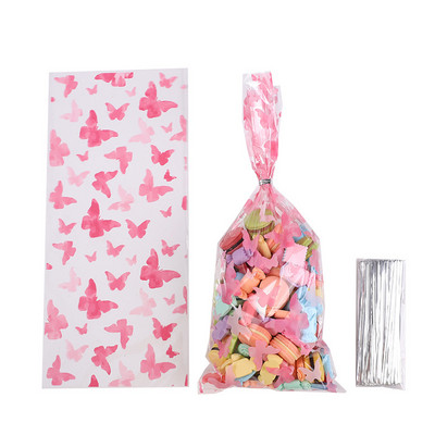 25/50 KOM Leptir vrećice za darove za zabavu, vrećica za pakiranje slatkiša i keksa Leptir vrećica za poslastice za djecu Rođendanske potrepštine Dekoracija za zabavu konja