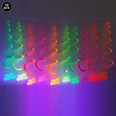 UV-fényű party-kiegészítők Neon kerek konfetti világító körpontok Neon dekoráció Ragyog az UV-partiban esküvői születésnapi partira