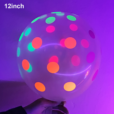UV-fényű party-kiegészítők Neon kerek konfetti világító körpontok Neon dekoráció Ragyog az UV-partiban esküvői születésnapi partira