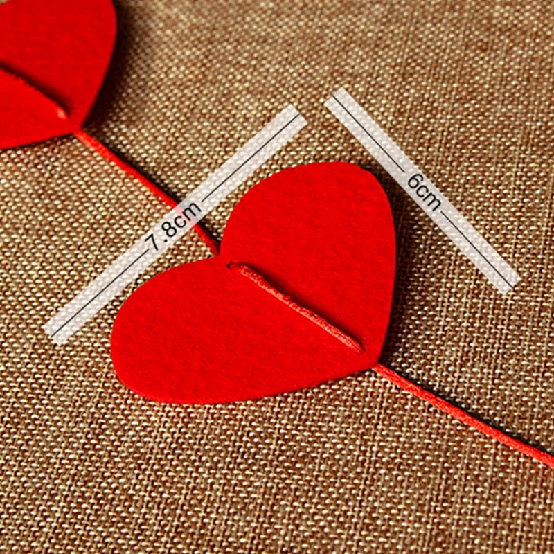 48 Sirds Reklāmkarogs Garland Romantisks kāzu dekors Laulību istabas izkārtojums DIY Garland mīlestības aizkars Valentīna dienas Ziemassvētku piederumi