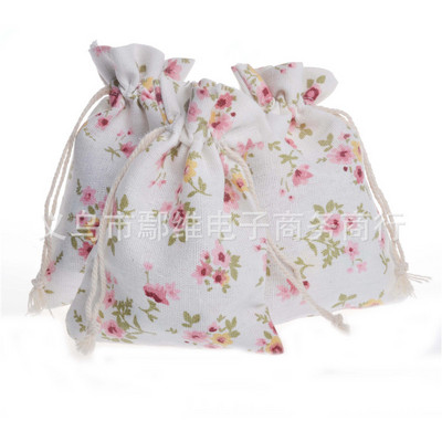 20 buc 10x14 cm imprimare desene animate multicolore vintage din pânză naturală de pânză naturală, cadou, pungi de bomboane pentru petrecere de nuntă.