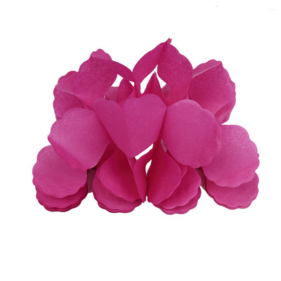 2 bucăți steaguri de hârtie cu trifoi cu patru frunze Ghirlanda de țesut multicolore, fundal pentru nunta, petrecere de aniversare, decorare pentru agățat bricolaj