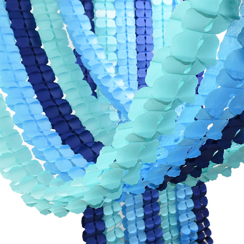 2 bucăți steaguri de hârtie cu trifoi cu patru frunze Ghirlanda de țesut multicolore, fundal pentru nunta, petrecere de aniversare, decorare pentru agățat bricolaj