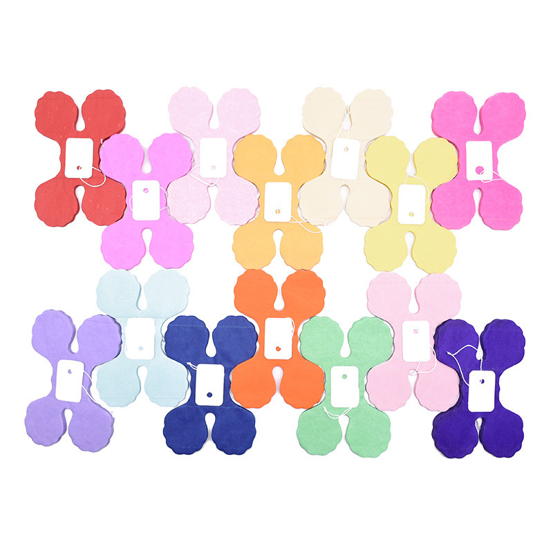 2 bucăți steaguri de hârtie cu trifoi cu patru frunze Ghirlanda de țesut multicolore, fundal pentru nunta, petrecere de aniversare, decorare pentru agățat bricolaj