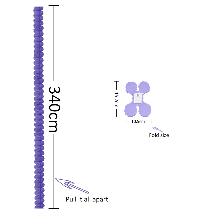 2 bucăți steaguri de hârtie cu trifoi cu patru frunze Ghirlanda de țesut multicolore, fundal pentru nunta, petrecere de aniversare, decorare pentru agățat bricolaj