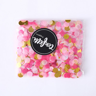 1cm 20g/pungă confetti colorate din plastic Decor pentru nuntă romantică Baloane aurii/sliver Confetti petrecere de aniversare Baby Shower DIY
