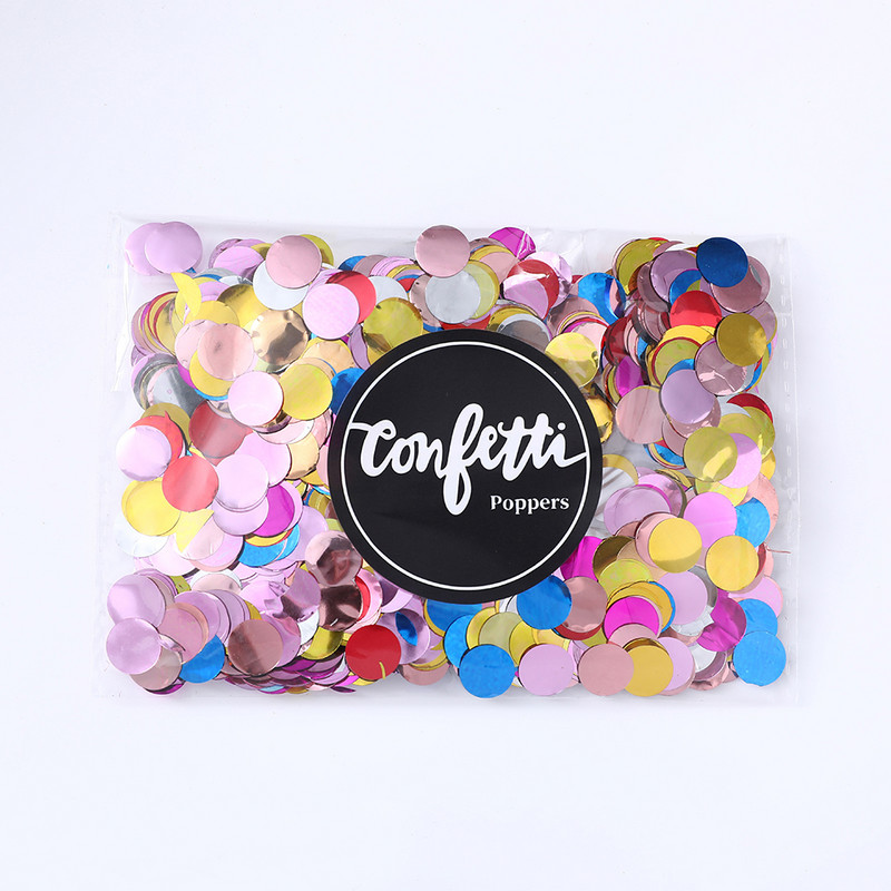 1cm 20g/pungă confetti colorate din plastic Decor pentru nuntă romantică Baloane aurii/sliver Confetti petrecere de aniversare Baby Shower DIY