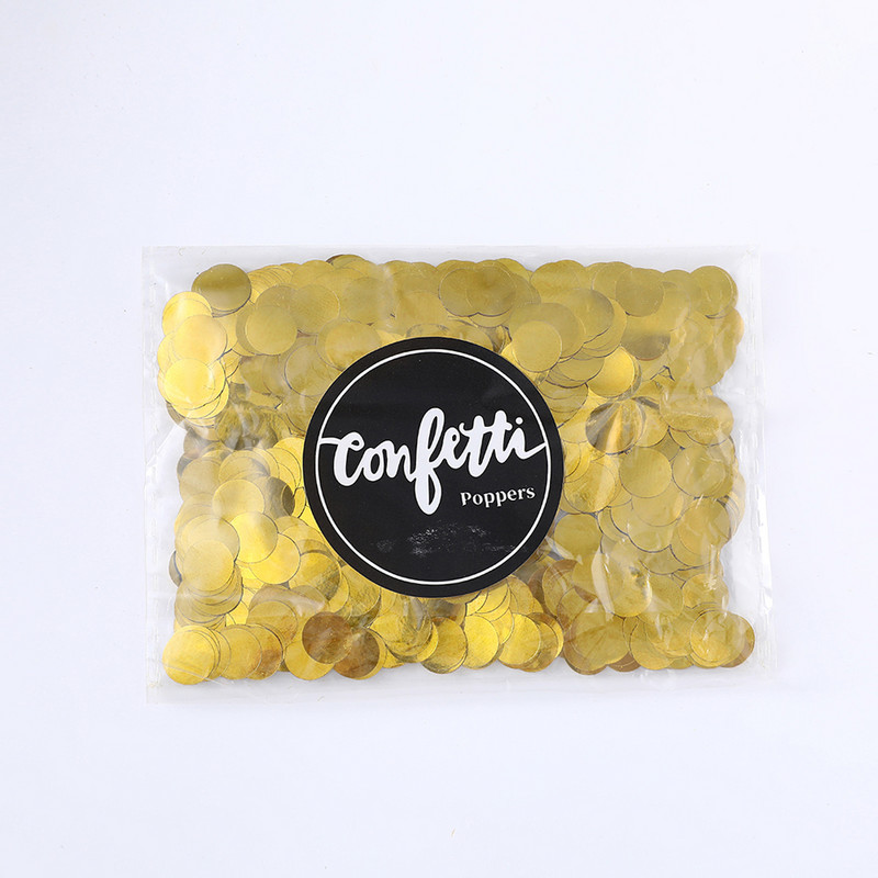 1cm 20g/pungă confetti colorate din plastic Decor pentru nuntă romantică Baloane aurii/sliver Confetti petrecere de aniversare Baby Shower DIY