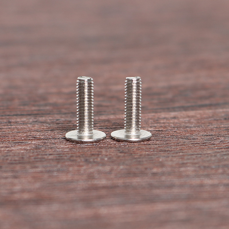 100 buc M3 nichelat șurub cu cap mare subțire șurub cu cap plat șurub mare Phillips cu cap plat