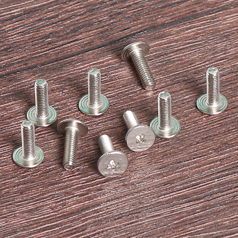 100 buc M3 nichelat șurub cu cap mare subțire șurub cu cap plat șurub mare Phillips cu cap plat