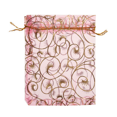 50/100 db/tétel Fashion Star Organza Táskák Szép Ékszer Csomagoló Táskák Esküvői Karácsonyi ajándék tasakok Táska 9x12cm Kiváló minőségű