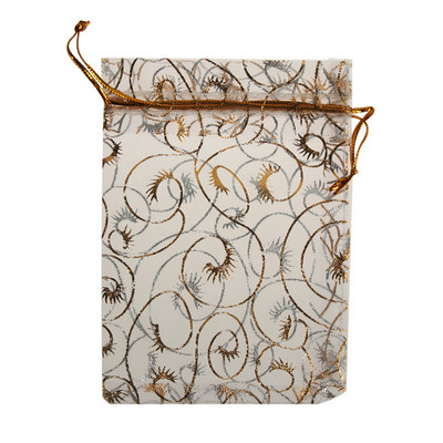 50/100 db/tétel Fashion Star Organza Táskák Szép Ékszer Csomagoló Táskák Esküvői Karácsonyi ajándék tasakok Táska 9x12cm Kiváló minőségű