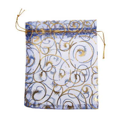 50/100 db/tétel Fashion Star Organza Táskák Szép Ékszer Csomagoló Táskák Esküvői Karácsonyi ajándék tasakok Táska 9x12cm Kiváló minőségű