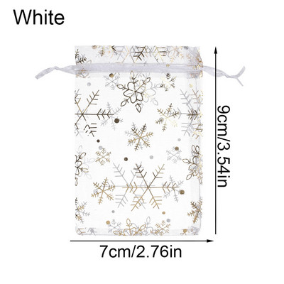 50/100 db/tétel Fashion Star Organza Táskák Szép Ékszer Csomagoló Táskák Esküvői Karácsonyi ajándék tasakok Táska 9x12cm Kiváló minőségű