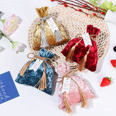 2022 Fashion Velvet Candy Bag Τσάντες δώρου Φορητές τσάντες με φούντα με κορδόνια προστασίας από τη σκόνη Nice Wedding Party Candy Pouches Τσάντα κοσμήματος