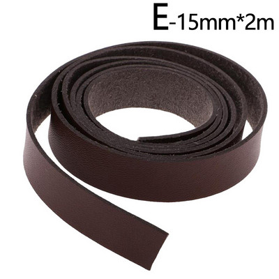 2 metra širine 15 mm DIY mekana koža Trake za rukotvorine Trake za kožne dodatke Ručka za remen Rukotvorine Izrada odjeće Remen