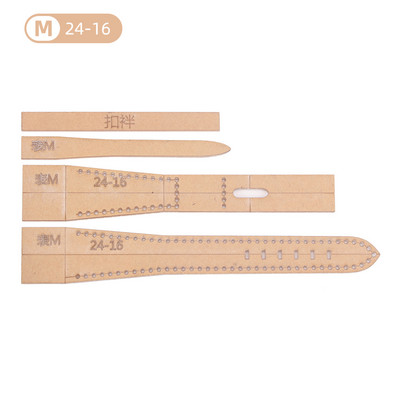 16/18/20/22/24/26mm Bőr kézműves akril óraszíj stencil sablon eszköz DIY akril sablon mintás stencil bőr