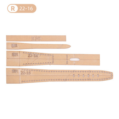 16/18/20/22/24/26mm Bőr kézműves akril óraszíj stencil sablon eszköz DIY akril sablon mintás stencil bőr
