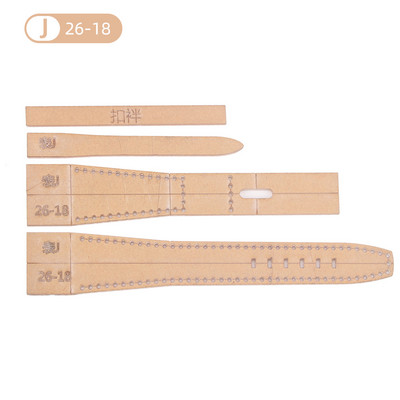 16/18/20/22/24/26mm Bőr kézműves akril óraszíj stencil sablon eszköz DIY akril sablon mintás stencil bőr