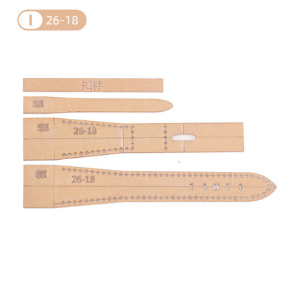 16/18/20/22/24/26mm Bőr kézműves akril óraszíj stencil sablon eszköz DIY akril sablon mintás stencil bőr