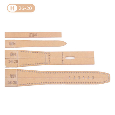 16/18/20/22/24/26mm Bőr kézműves akril óraszíj stencil sablon eszköz DIY akril sablon mintás stencil bőr