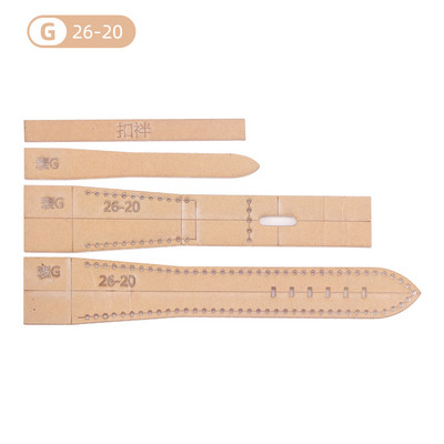 16/18/20/22/24/26mm Bőr kézműves akril óraszíj stencil sablon eszköz DIY akril sablon mintás stencil bőr