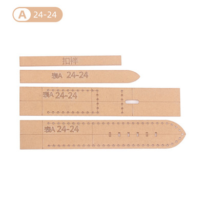 16/18/20/22/24/26mm Bőr kézműves akril óraszíj stencil sablon eszköz DIY akril sablon mintás stencil bőr