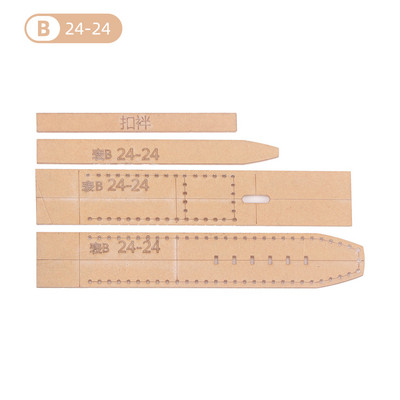 16/18/20/22/24/26mm Bőr kézműves akril óraszíj stencil sablon eszköz DIY akril sablon mintás stencil bőr