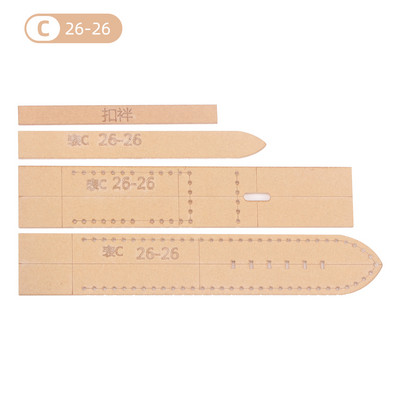 16/18/20/22/24/26mm Bőr kézműves akril óraszíj stencil sablon eszköz DIY akril sablon mintás stencil bőr