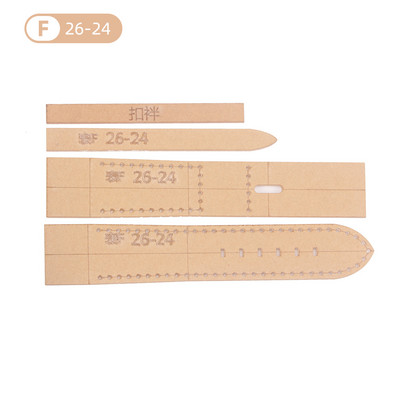 16/18/20/22/24/26mm Bőr kézműves akril óraszíj stencil sablon eszköz DIY akril sablon mintás stencil bőr