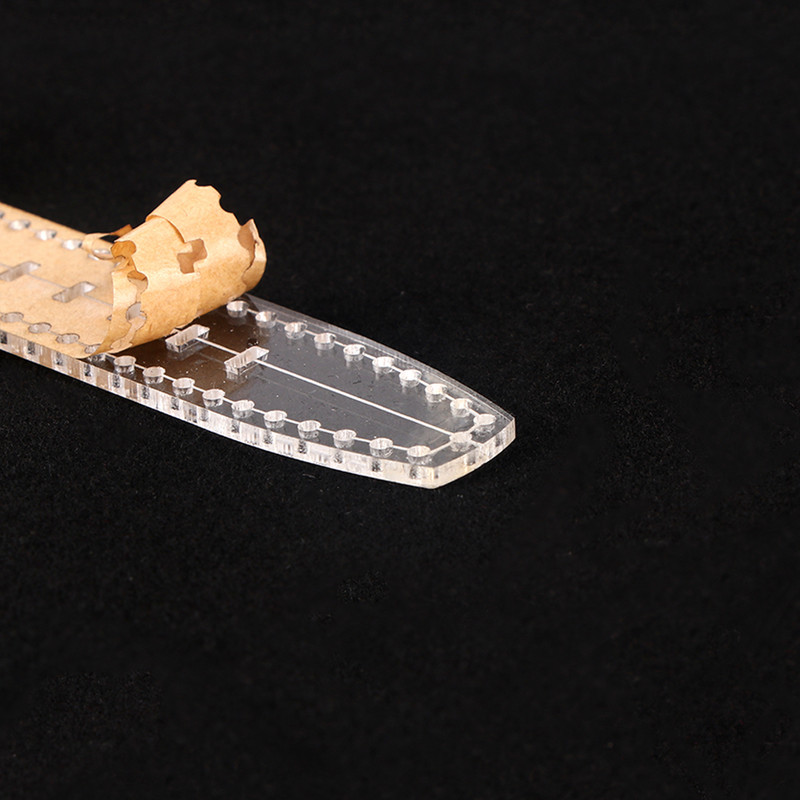 16/18/20/22/24/26mm Bőr kézműves akril óraszíj stencil sablon eszköz DIY akril sablon mintás stencil bőr