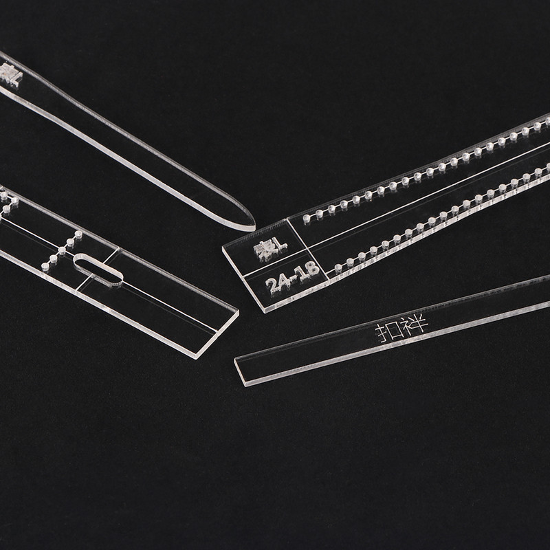 16/18/20/22/24/26mm Bőr kézműves akril óraszíj stencil sablon eszköz DIY akril sablon mintás stencil bőr