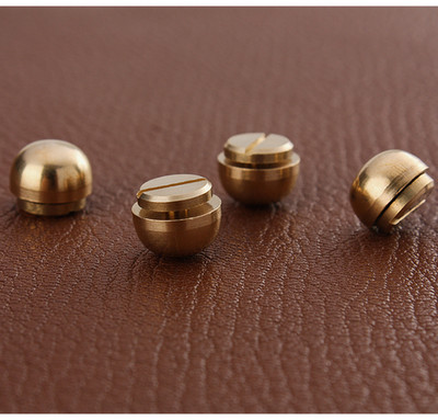 Tvirtas žalvarinis krepšio dugnas, smeigės pėdų nagai, pančiai Sraigtinė kniedė diržo kepurėms Batai Oda amatai „Pasidaryk pats“ Priedai Krepšys Metalinės pėdos