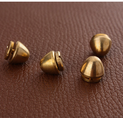 Tvirtas žalvarinis krepšio dugnas, smeigės pėdų nagai, pančiai Sraigtinė kniedė diržo kepurėms Batai Oda amatai „Pasidaryk pats“ Priedai Krepšys Metalinės pėdos