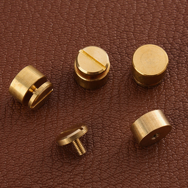 Tvirtas žalvarinis krepšio dugnas, smeigės pėdų nagai, pančiai Sraigtinė kniedė diržo kepurėms Batai Oda amatai „Pasidaryk pats“ Priedai Krepšys Metalinės pėdos