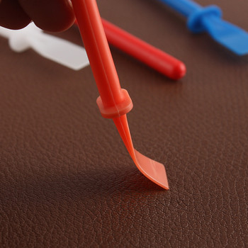 4 цвята PP DIY Art Elastic Film Glue Board Smear Plate Leather Craft Stretch Glue Coating Manual Washable Leather Paint Tool