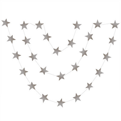 4M 7/10cm Särav täht, paberist tilga vanikubänner, kuldne hõbedane pungibänner beebi dušši jaoks lastetoa pulmade rippkaunistus