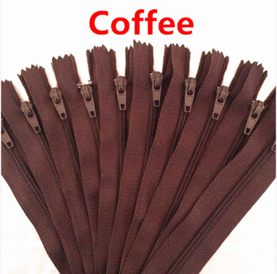 10 vnt 3# 10 cm / 15 cm / 18 cm / 20 cm / 25 cm / 30 cm / 35 cm / 40 cm / 50 cm / 55 cm / 60 cm Nailono ritės užtrauktukai Tailor Kanalizacija Crafter`s (20 spalvų)