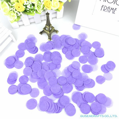 1500 tétel 2,5 cm kör alakú esküvői szórások kék selyempapír konfetti Boda születésnapi parti asztaldísz Pinata töltőanyag