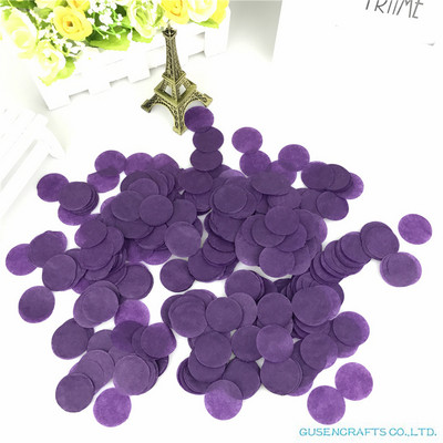 1500 tétel 2,5 cm kör alakú esküvői szórások kék selyempapír konfetti Boda születésnapi parti asztaldísz Pinata töltőanyag