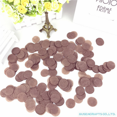 1500 tétel 2,5 cm kör alakú esküvői szórások kék selyempapír konfetti Boda születésnapi parti asztaldísz Pinata töltőanyag