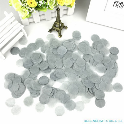 1500 tétel 2,5 cm kör alakú esküvői szórások kék selyempapír konfetti Boda születésnapi parti asztaldísz Pinata töltőanyag