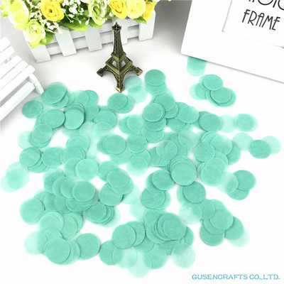 1500 tétel 2,5 cm kör alakú esküvői szórások kék selyempapír konfetti Boda születésnapi parti asztaldísz Pinata töltőanyag