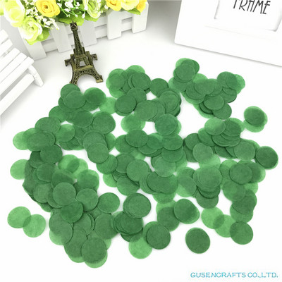 1500 tétel 2,5 cm kör alakú esküvői szórások kék selyempapír konfetti Boda születésnapi parti asztaldísz Pinata töltőanyag