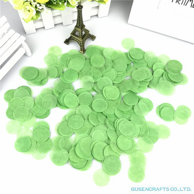 1500 tétel 2,5 cm kör alakú esküvői szórások kék selyempapír konfetti Boda születésnapi parti asztaldísz Pinata töltőanyag