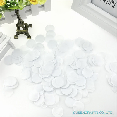 1500 tétel 2,5 cm kör alakú esküvői szórások kék selyempapír konfetti Boda születésnapi parti asztaldísz Pinata töltőanyag