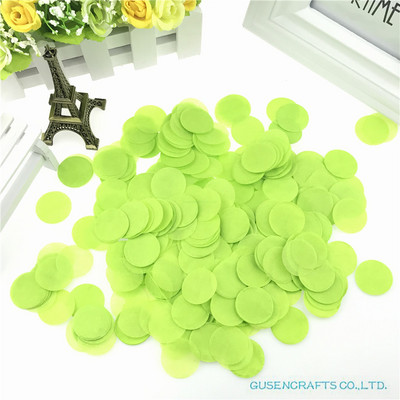 1500 tétel 2,5 cm kör alakú esküvői szórások kék selyempapír konfetti Boda születésnapi parti asztaldísz Pinata töltőanyag