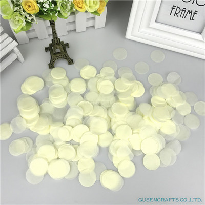 1500 tétel 2,5 cm kör alakú esküvői szórások kék selyempapír konfetti Boda születésnapi parti asztaldísz Pinata töltőanyag